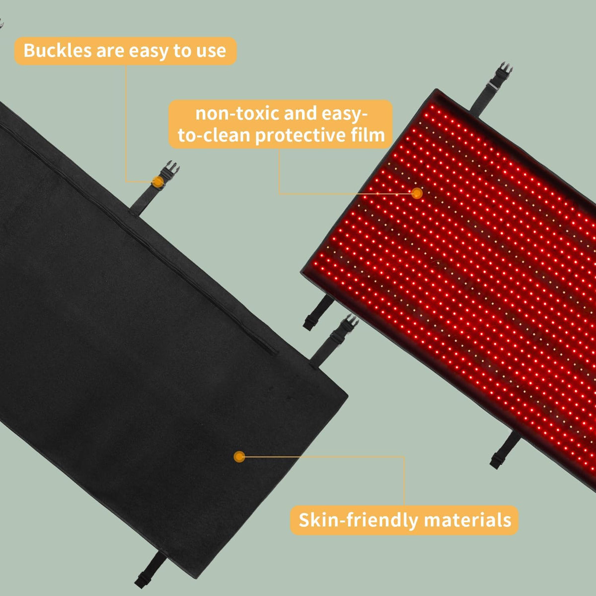 Red Light Therapy Mat Device for Full Body, near Infrared Light Therapy Blanket with Timer,Infrared Light Therapy for Body Shoulder Waist Back Knee Pain Relief