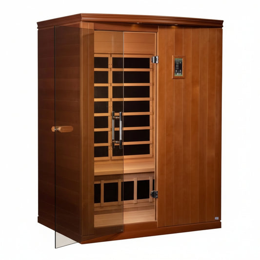 Madrid Elite 3 Person Low EMF Infrared Lighting Home Sauna