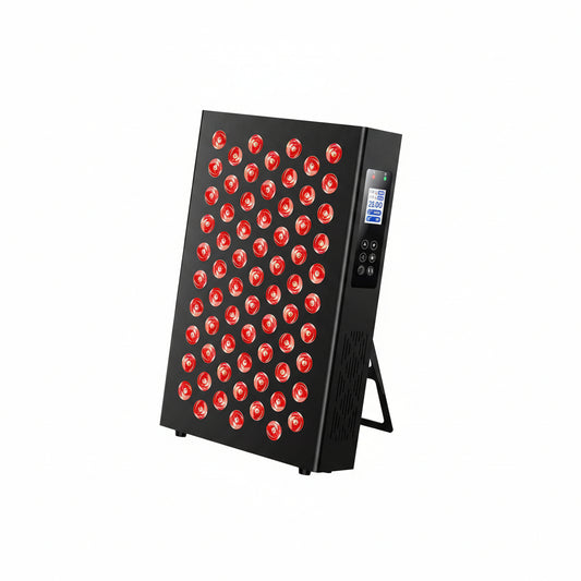 Red Light Therapy Box, 5In1 LED with 630-660-810-830-850, Metal Case, 3 Modes Red Light Panel with Soft Belt, 6 Timing Set - 9 Pulse Modes - 4-Level - Red Light Therapy Panel for Body