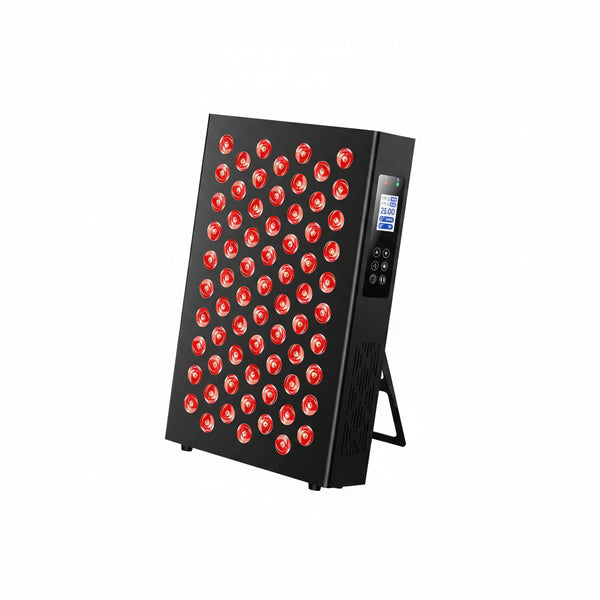 Red Light Therapy Box, 5In1 LED with 630-660-810-830-850, Metal Case, 3 Modes Red Light Panel with Soft Belt, 6 Timing Set - 9 Pulse Modes - 4-Level - Red Light Therapy Panel for Body